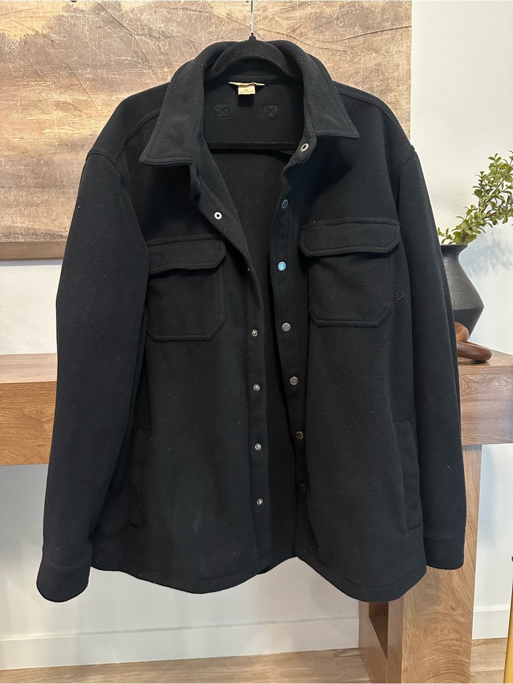 Duluth Trading Co Black Lightweight Shirt Jacket